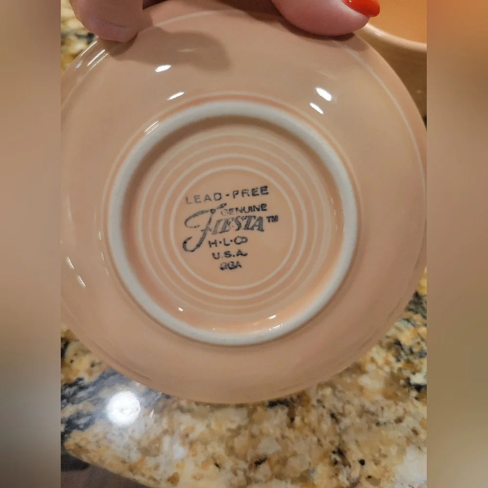 FIESTAWARE APRICOT TeaCup & Saucer - Fiesta